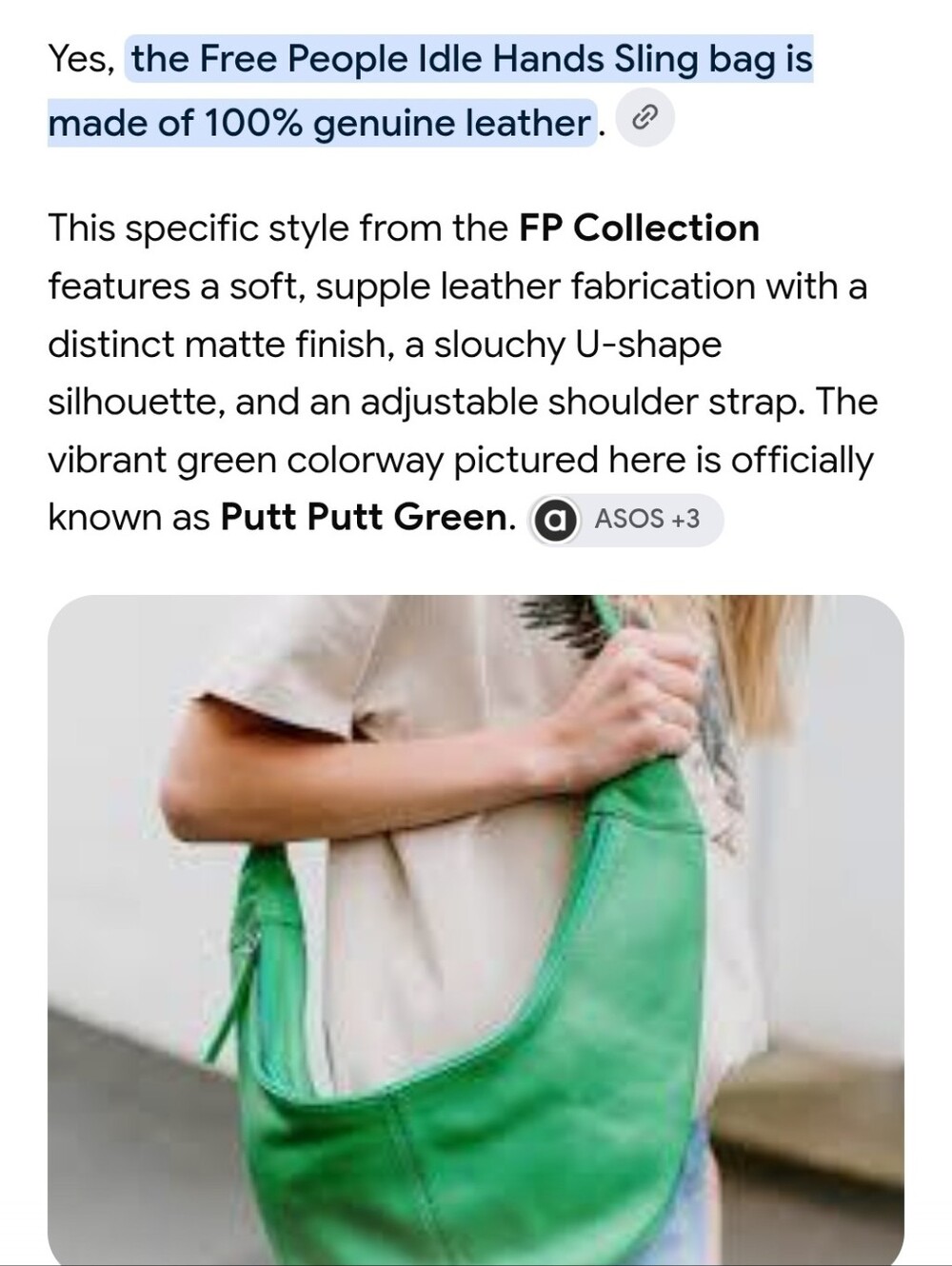 Lime Green Crescent Shoulder Bag - Women - As is !!... See pics!!
